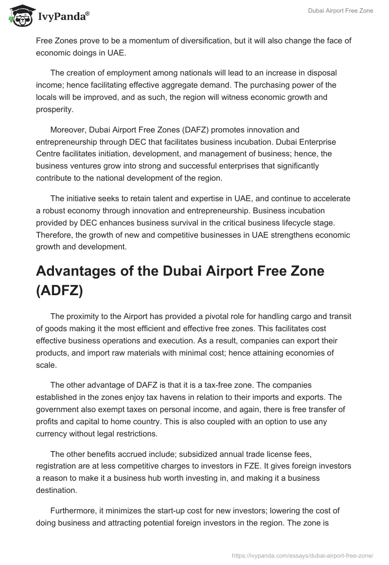 Dubai Airport Free Zone. Page 3