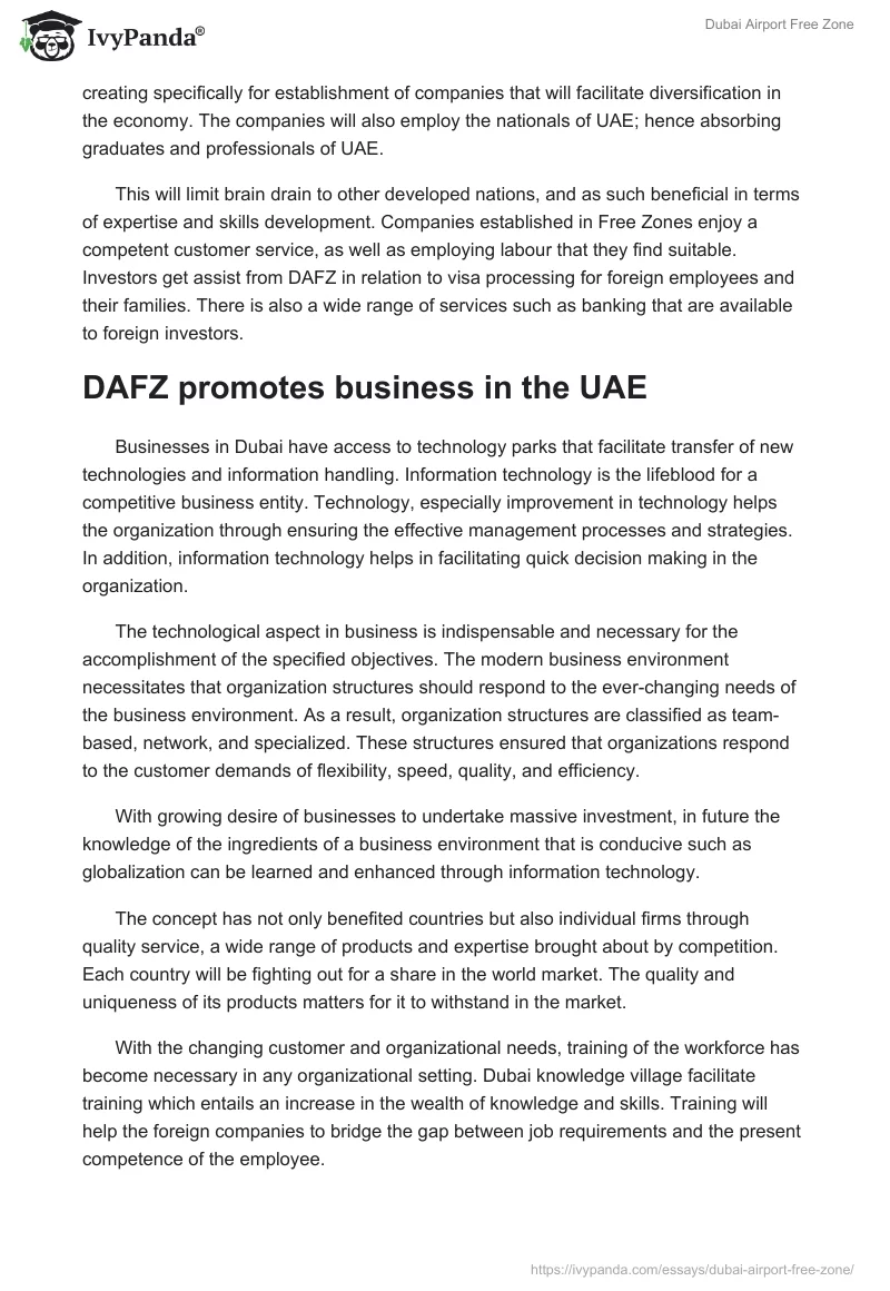 Dubai Airport Free Zone. Page 4