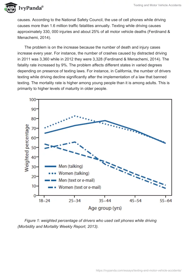 Texting and Motor Vehicle Accidents. Page 4