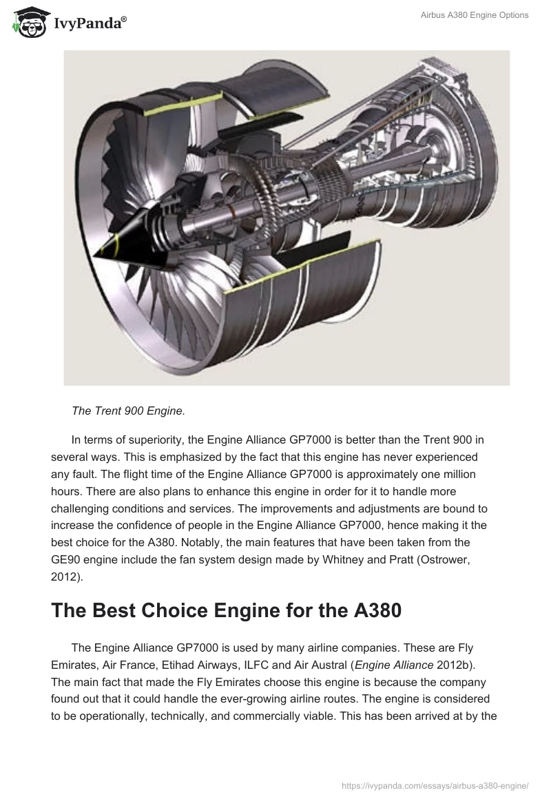Airbus A380 Engine Options. Page 4