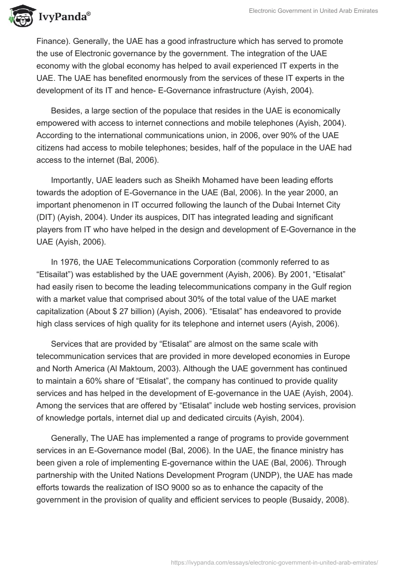 Electronic Government in United Arab Emirates. Page 2