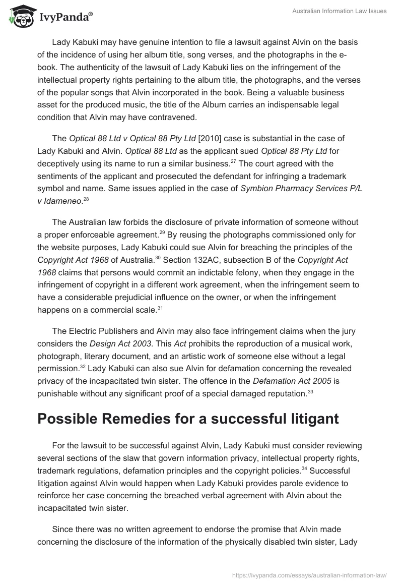 Australian Information Law Issues. Page 5