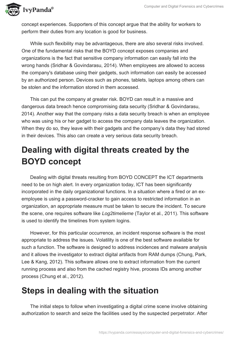 Computer and Digital Forensics and Cybercrimes. Page 4