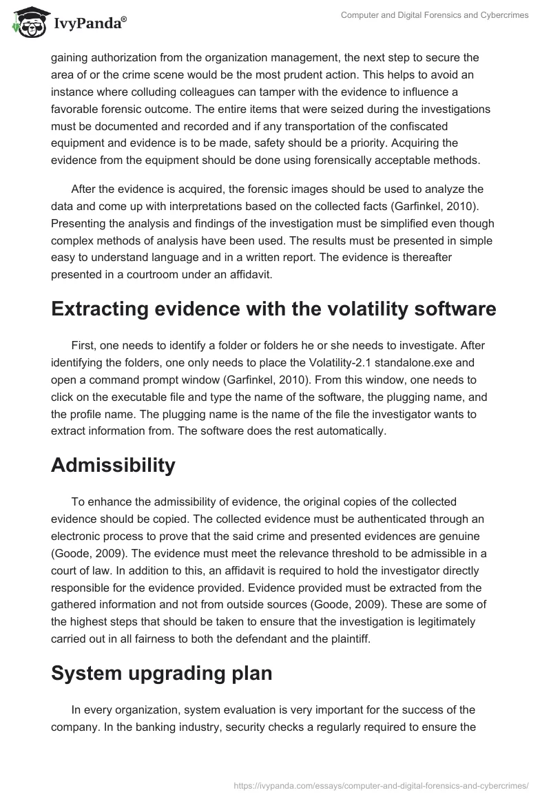 Computer and Digital Forensics and Cybercrimes. Page 5