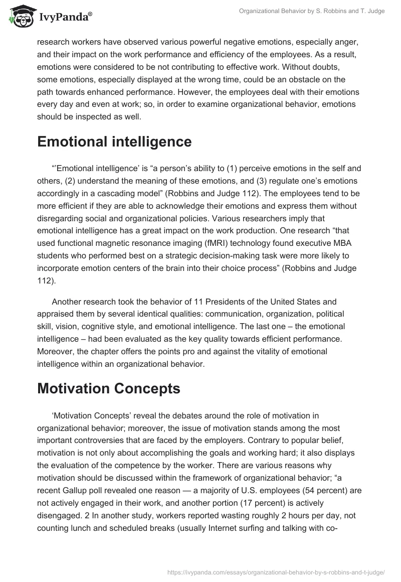 Organizational Behavior by S. Robbins and T. Judge. Page 2