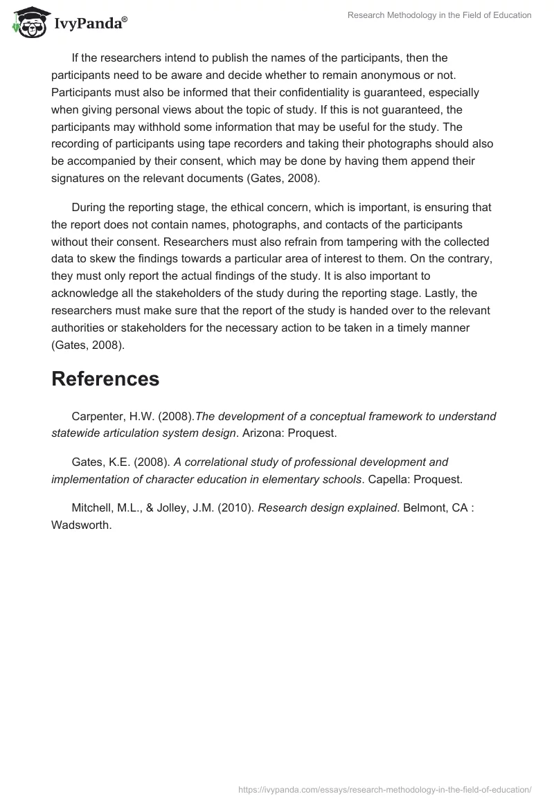 Research Methodology in the Field of Education. Page 3