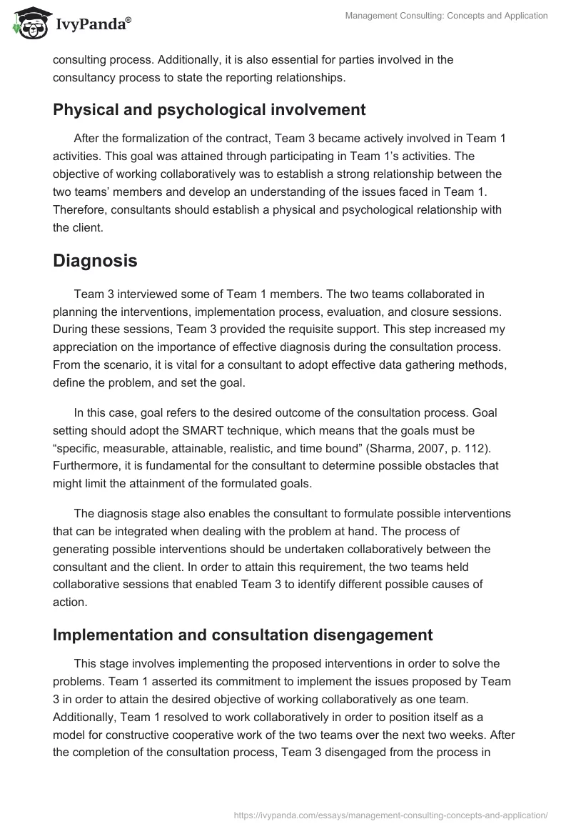 Management Consulting: Concepts and Application. Page 4