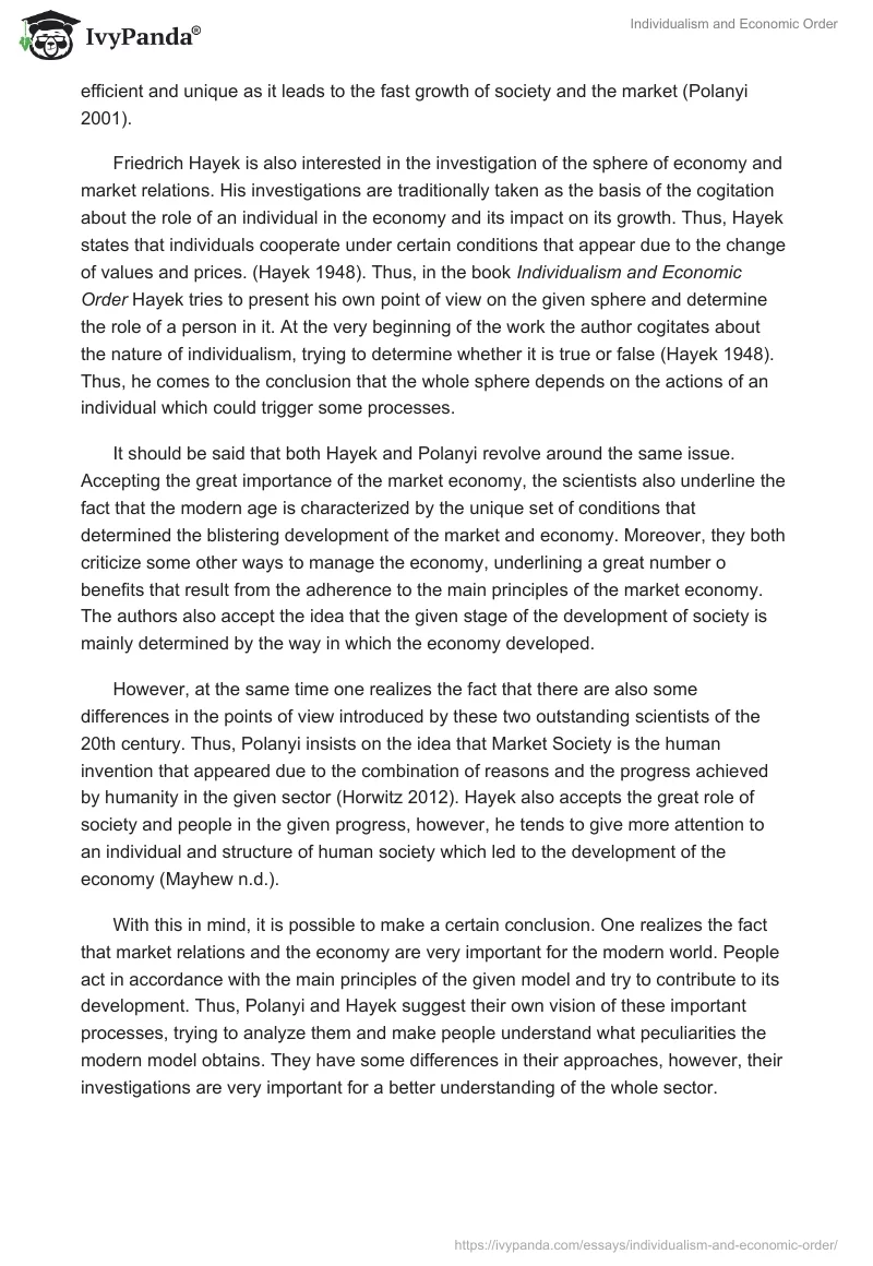 Individualism and Economic Order. Page 2