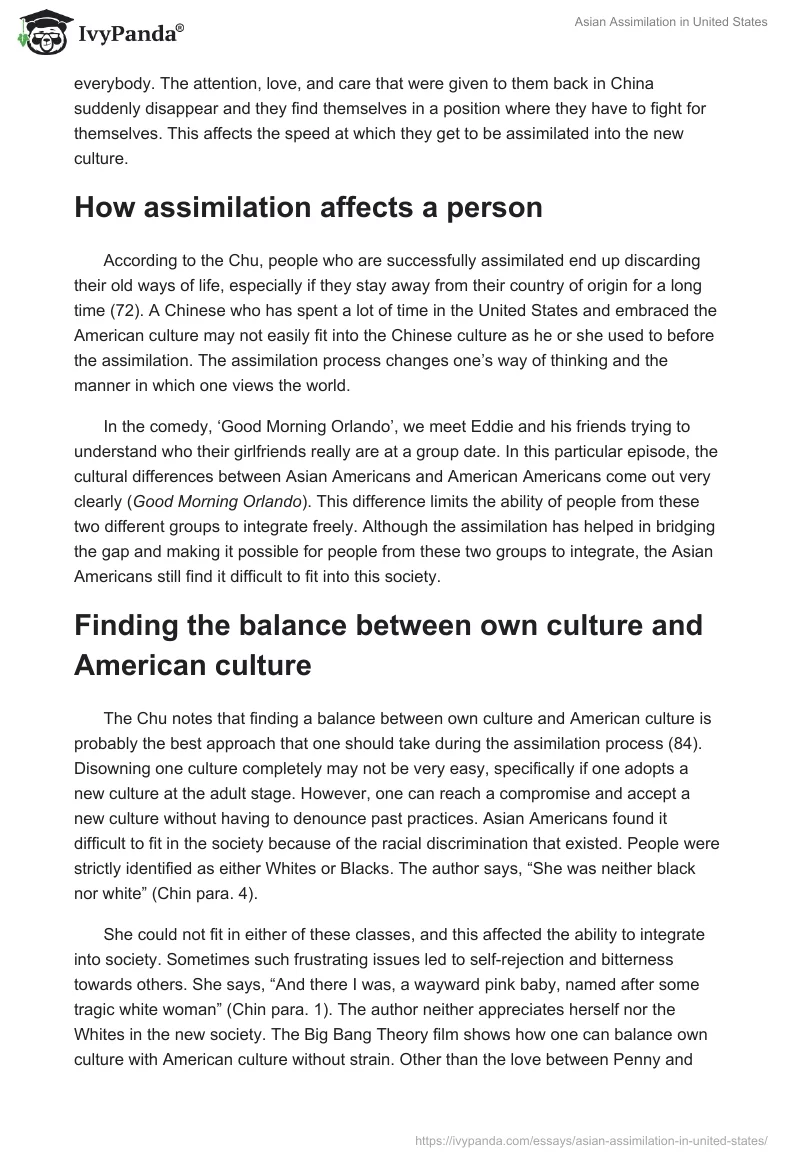 Asian Assimilation in United States. Page 3