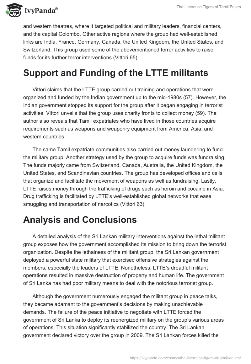 The Liberation Tigers of Tamil Eelam. Page 4