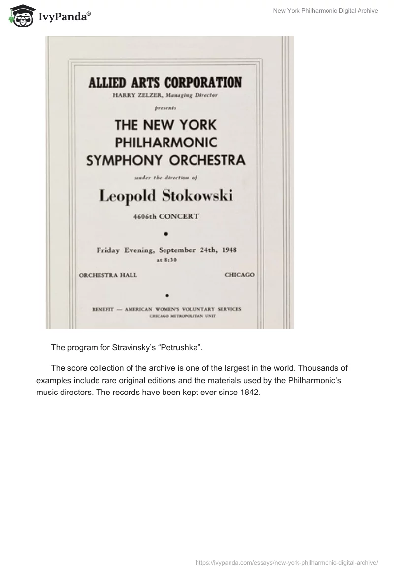 New York Philharmonic Digital Archive. Page 3