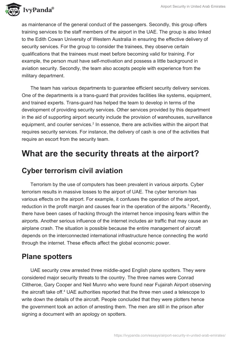 Airport Security in United Arab Emirates. Page 2