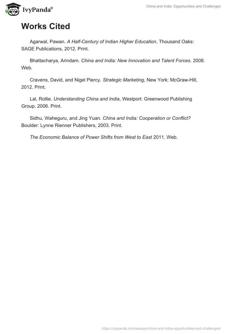 China and India: Opportunities and Challenges. Page 3