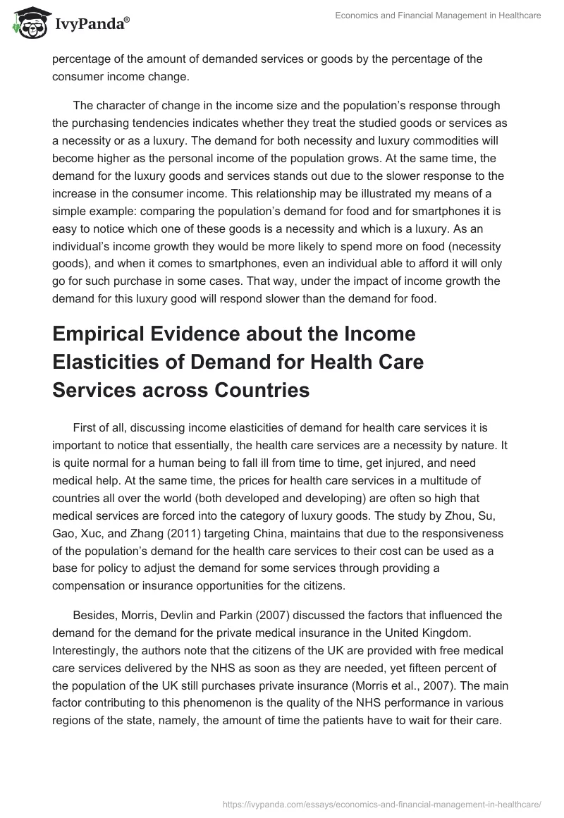 Economics and Financial Management in Healthcare. Page 2