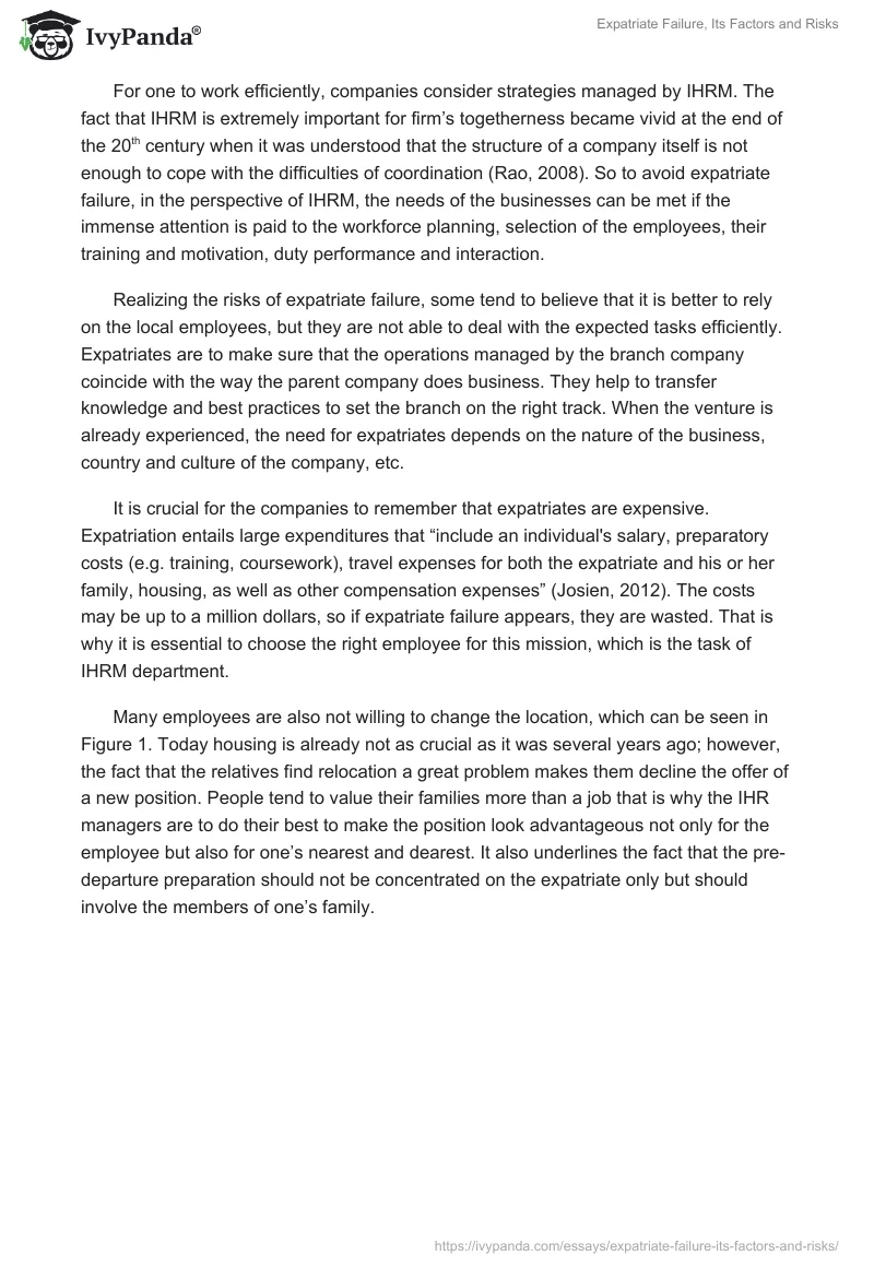 Expatriate Failure, Its Factors and Risks. Page 2