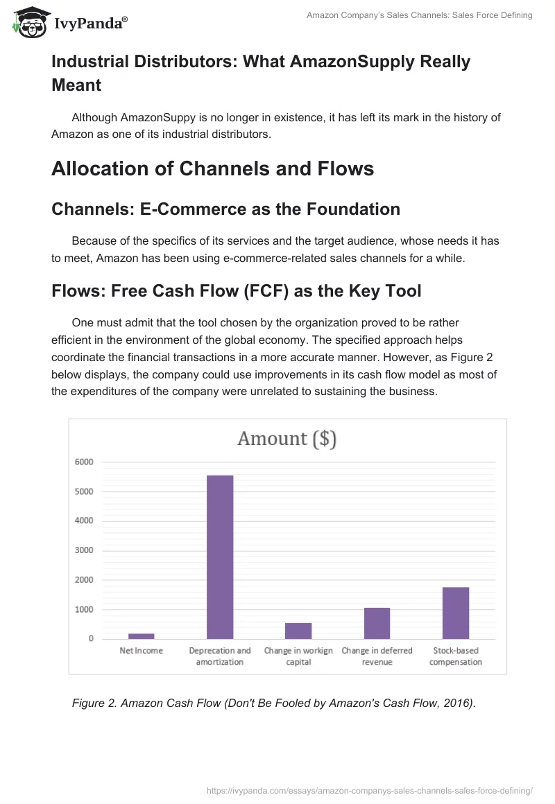 Amazon Company’s Sales Channels: Sales Force Defining. Page 4