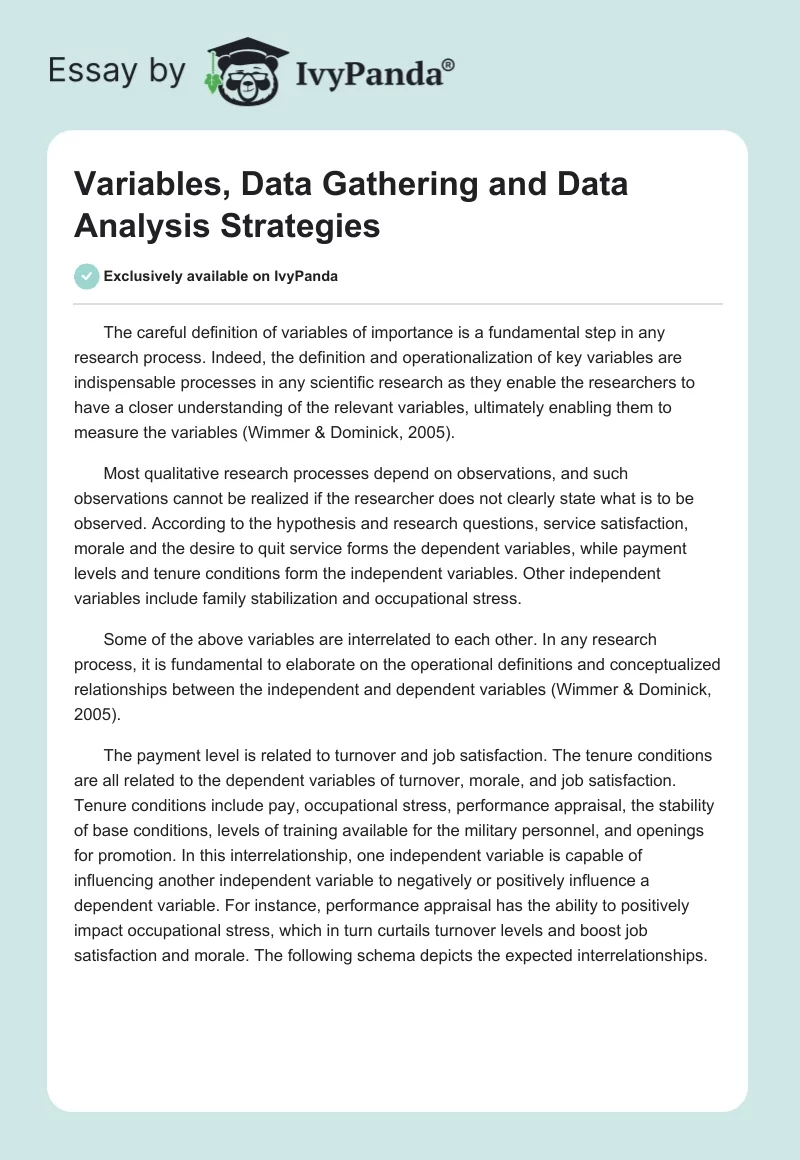Variables, Data Gathering and Data Analysis Strategies. Page 1