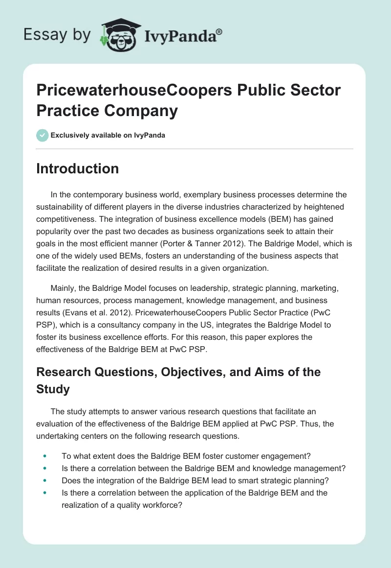 PricewaterhouseCoopers Public Sector Practice Company. Page 1