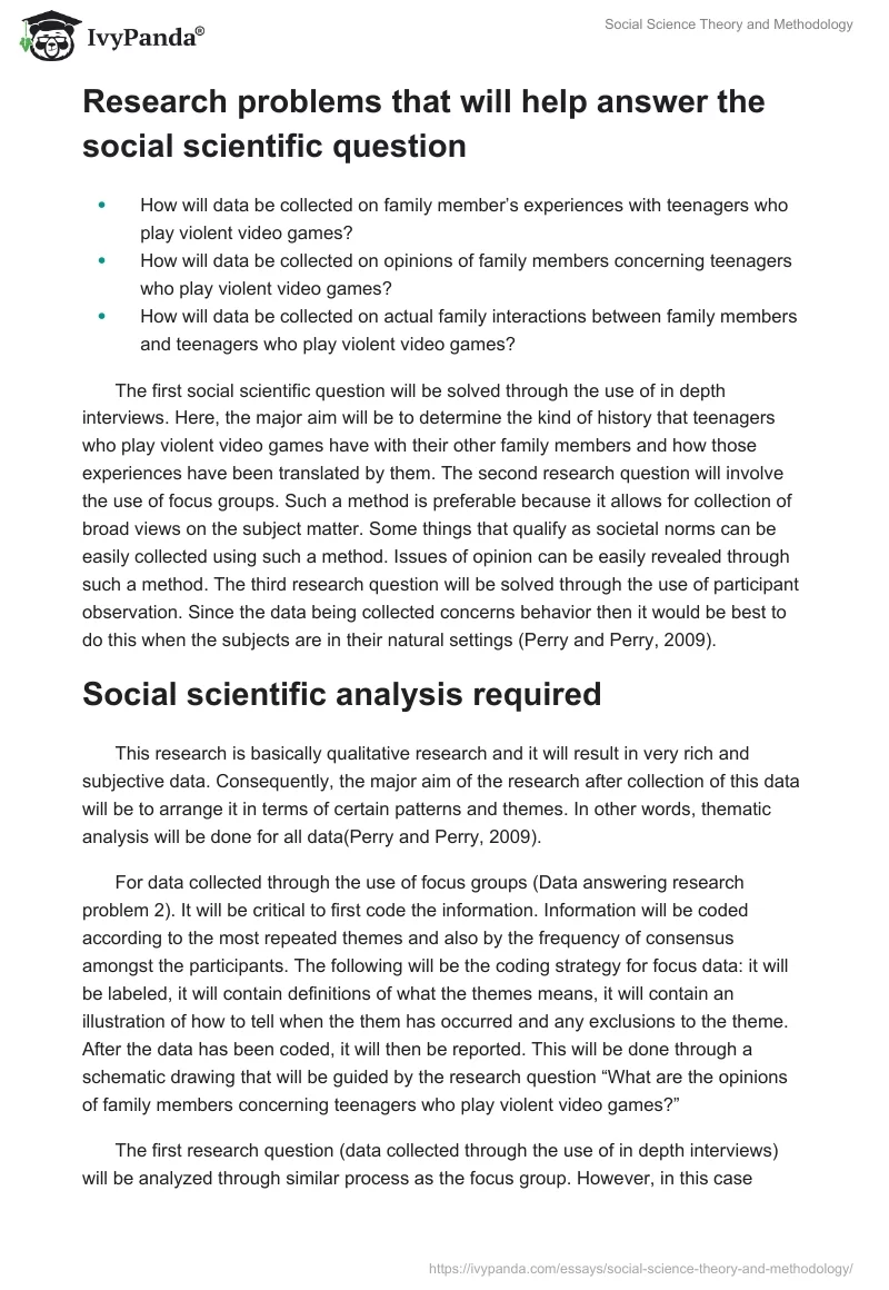 Social Science Theory and Methodology. Page 2