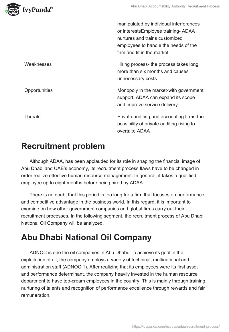 Abu Dhabi Accountability Authority Recruitment Process. Page 4