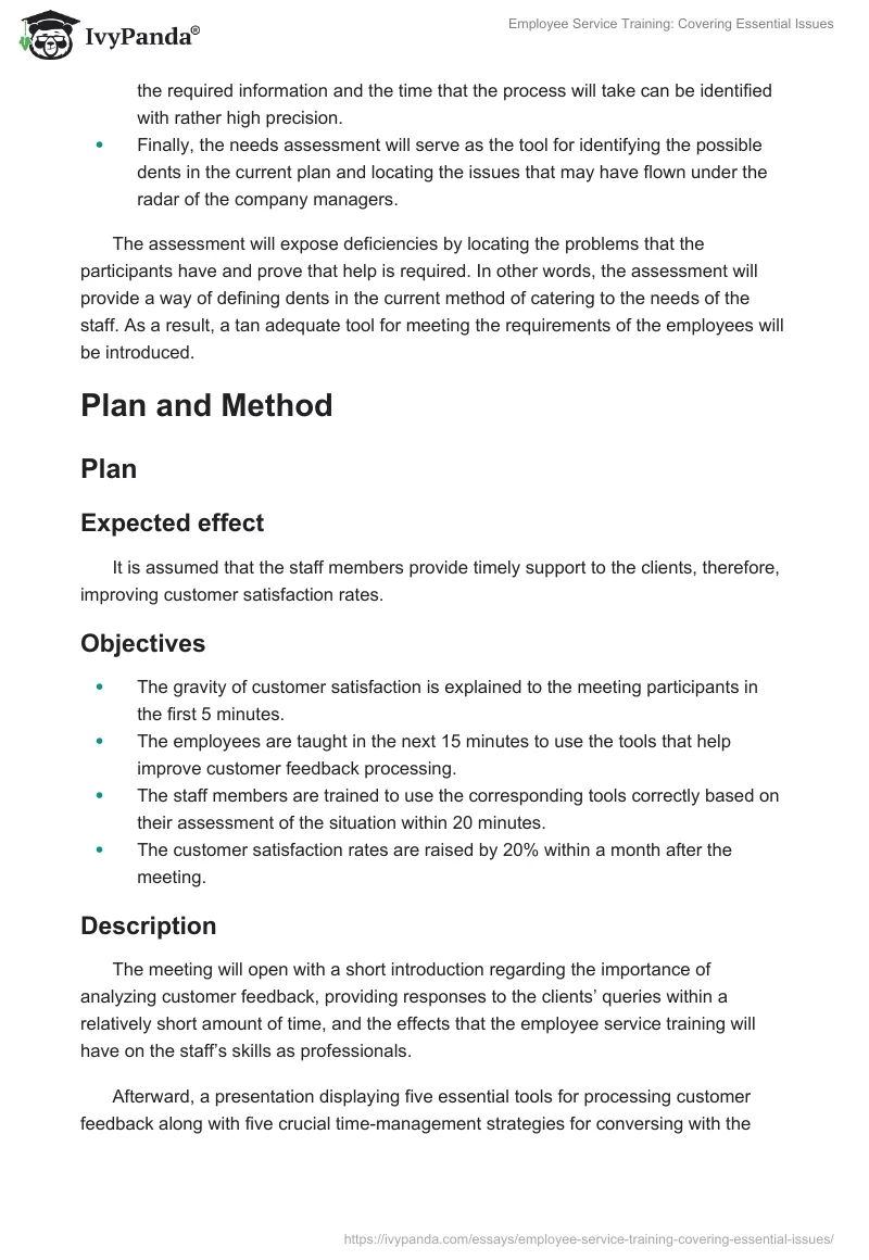 Employee Service Training: Covering Essential Issues. Page 2