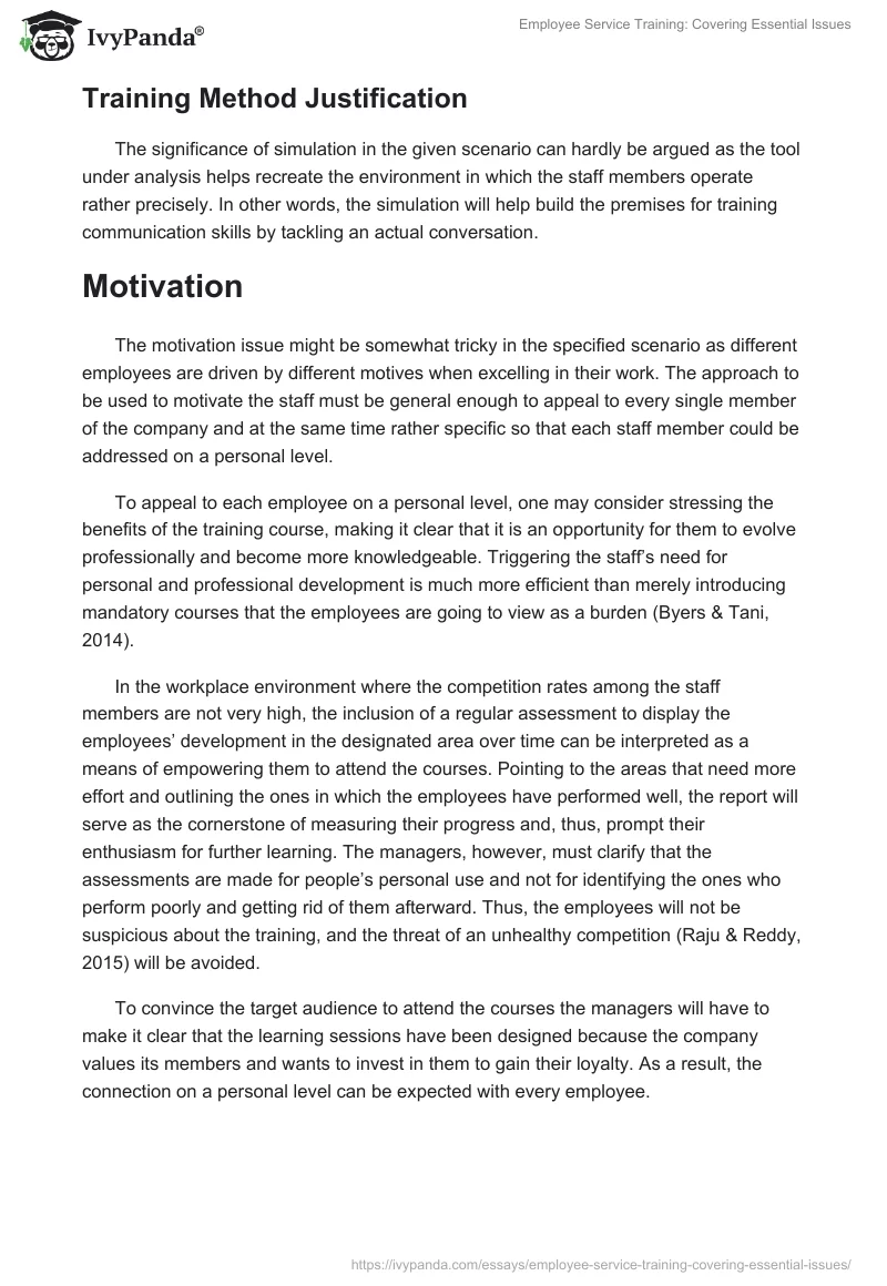 Employee Service Training: Covering Essential Issues. Page 4