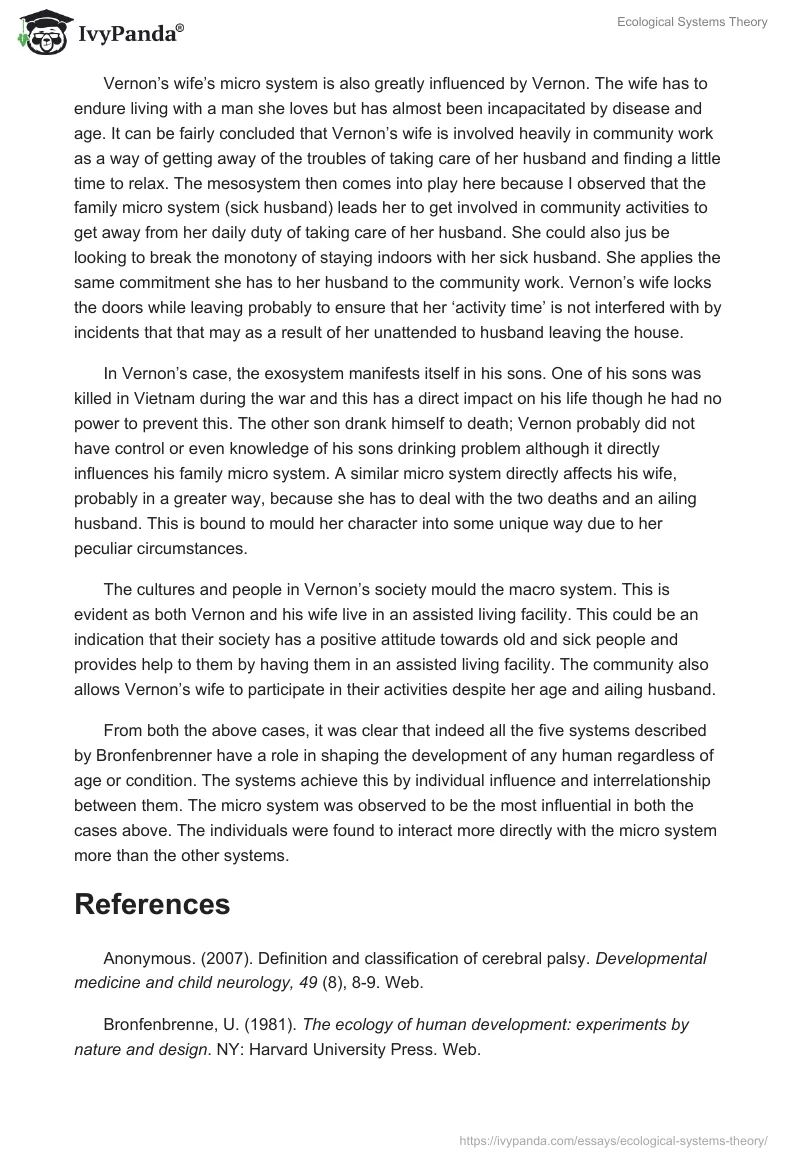 Ecological Systems Theory. Page 5