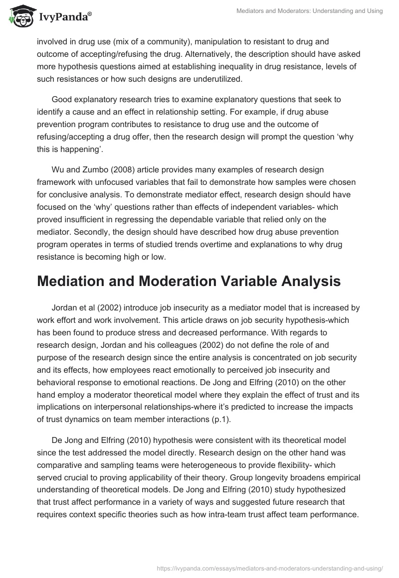 Mediators and Moderators: Understanding and Using. Page 3