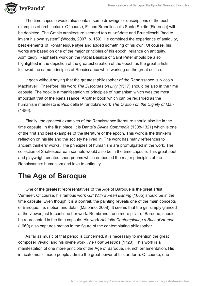 Renaissance and Baroque: the Epochs' Greatest Examples. Page 2