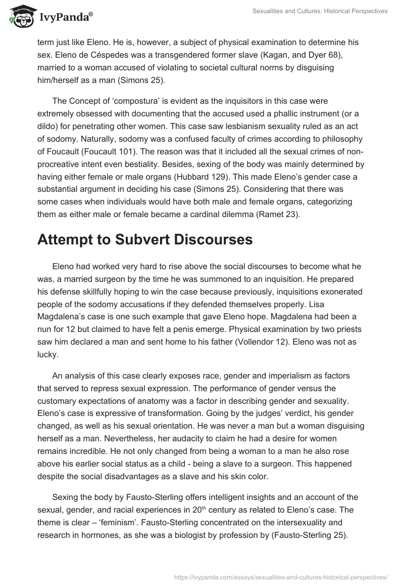 Sexualities and Cultures: Historical Perspectives. Page 2