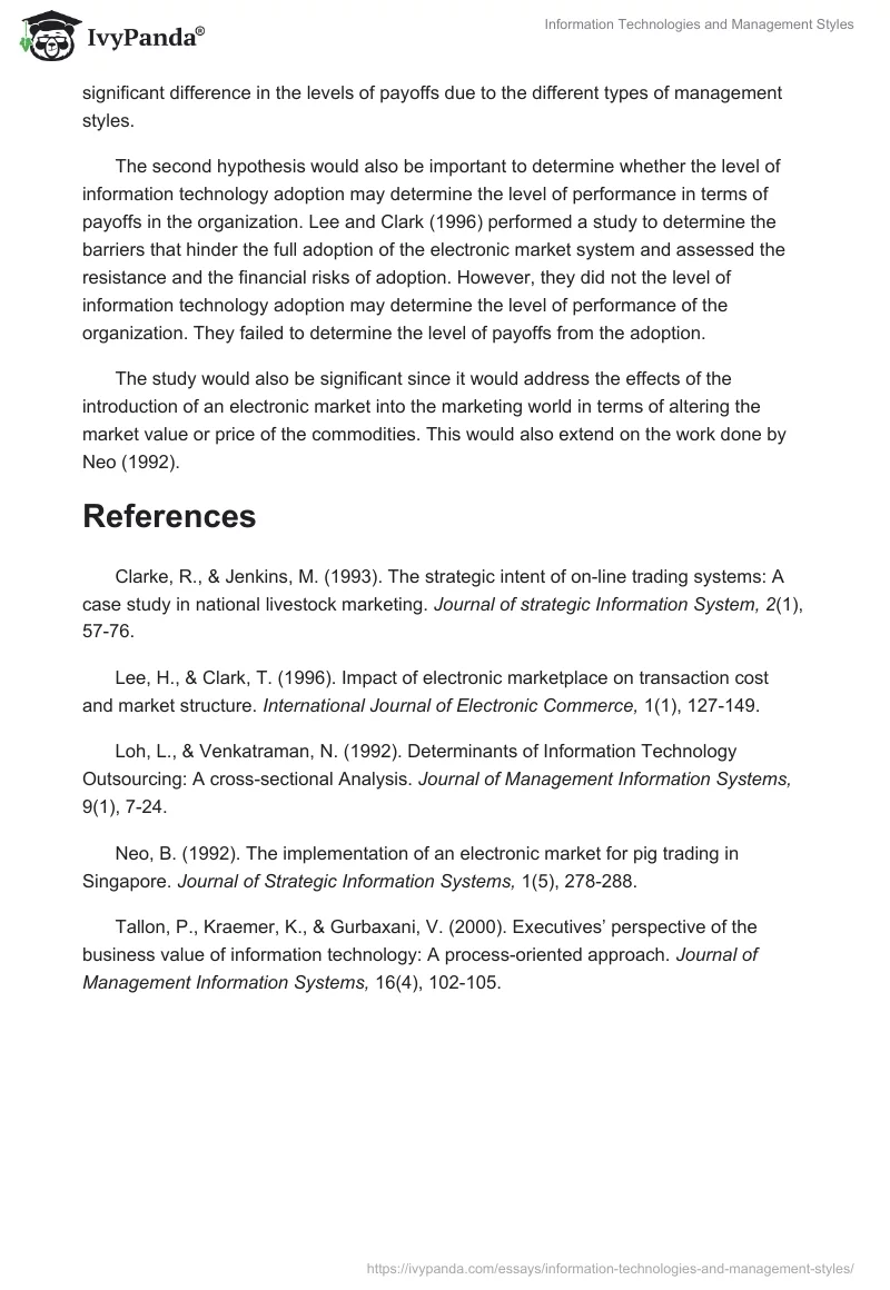 Information Technologies and Management Styles. Page 5