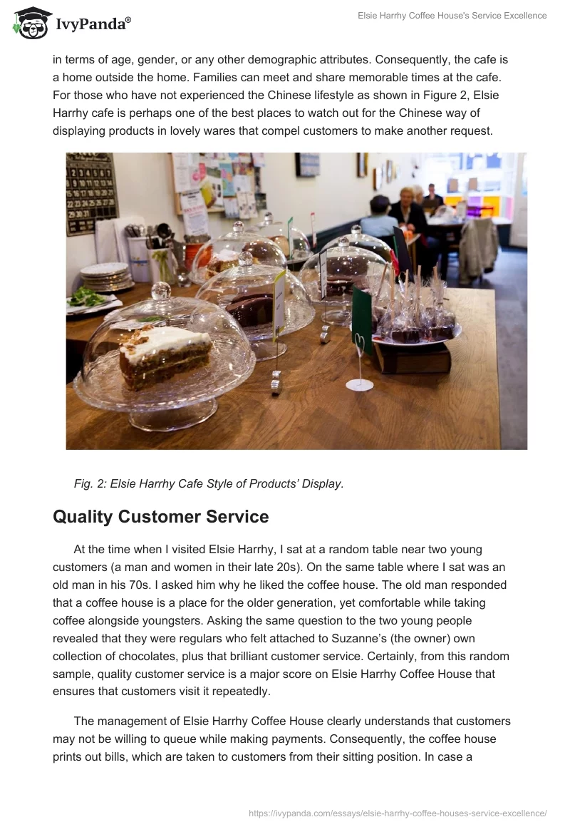 Elsie Harrhy Coffee House's Service Excellence. Page 4
