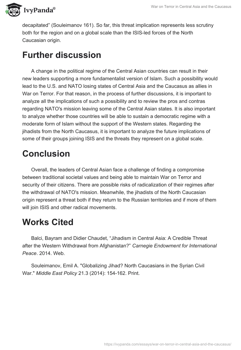 War on Terror in Central Asia and the Caucasus. Page 5