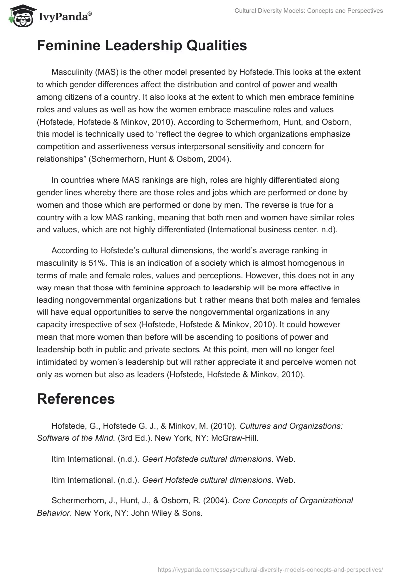 Cultural Diversity Models: Concepts and Perspectives. Page 2