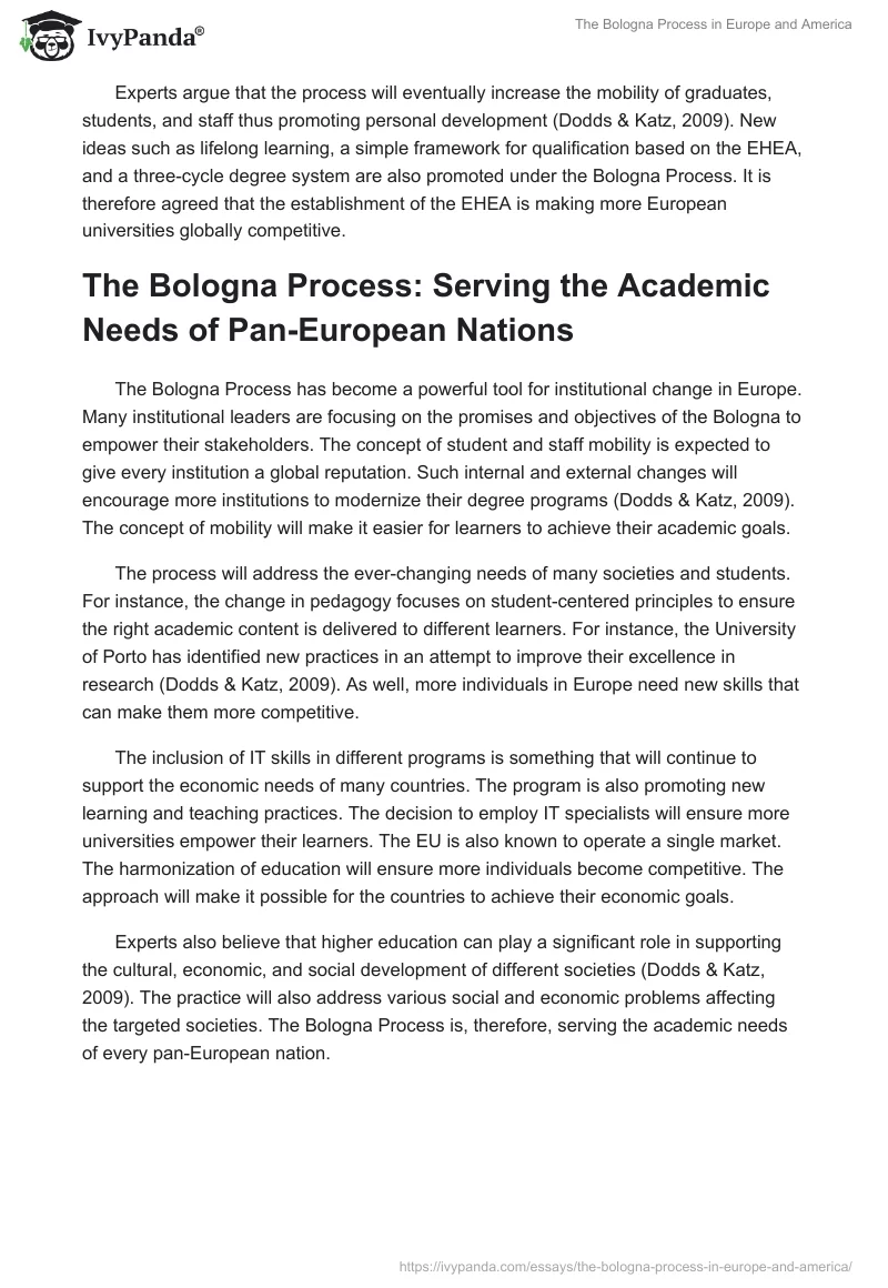 The Bologna Process in Europe and America. Page 2