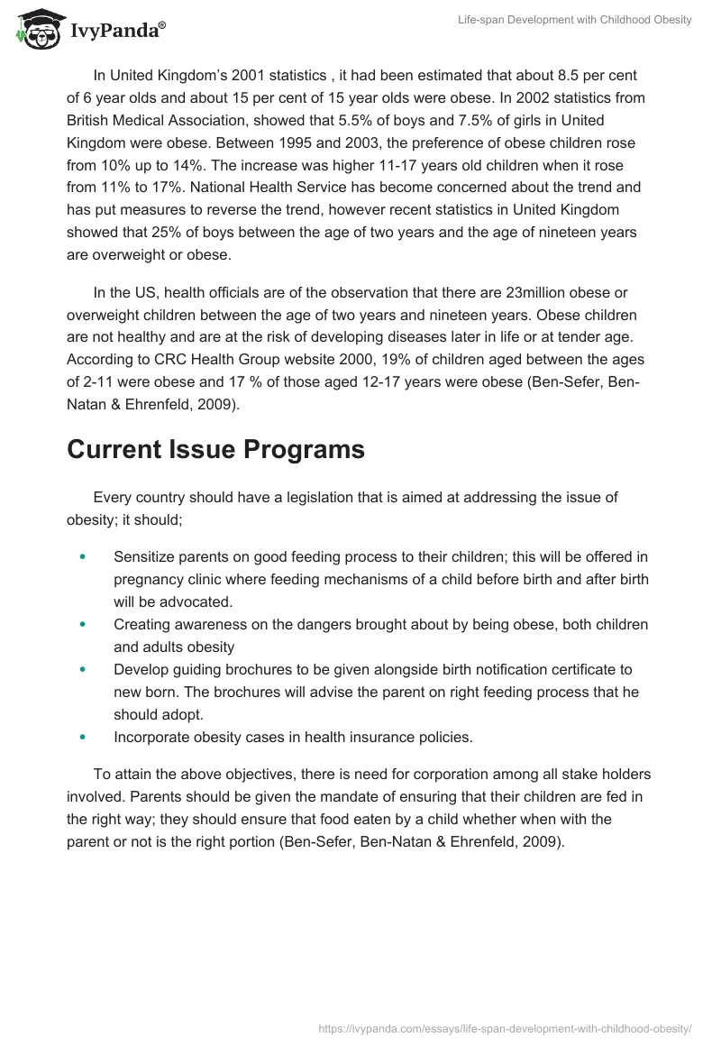 Life-Span Development With Childhood Obesity. Page 2