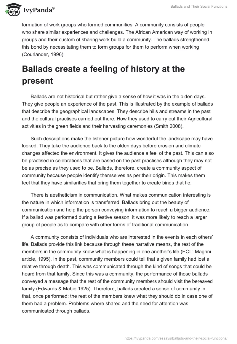 Ballads and Their Social Functions. Page 3