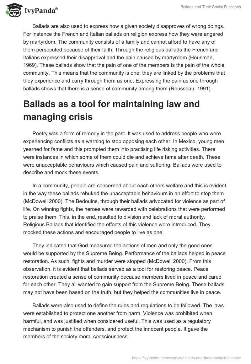 Ballads and Their Social Functions. Page 5