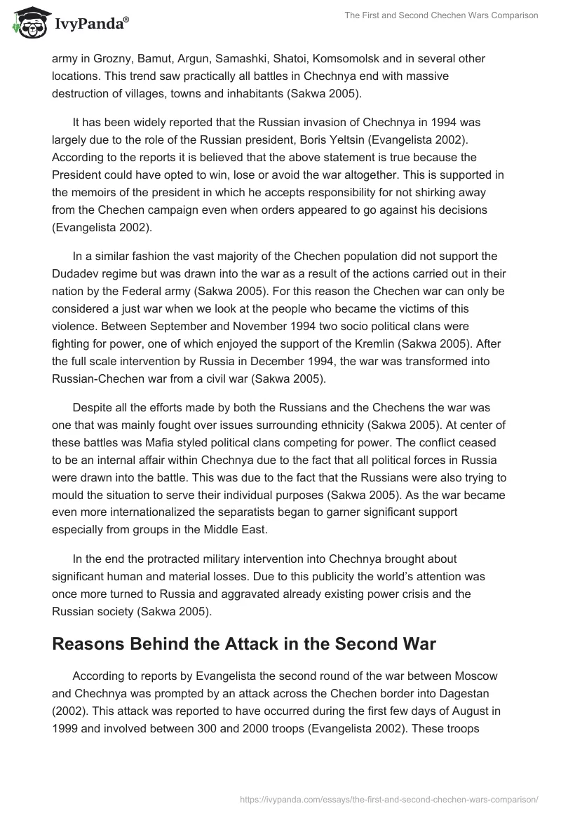 The First and Second Chechen Wars Comparison. Page 3