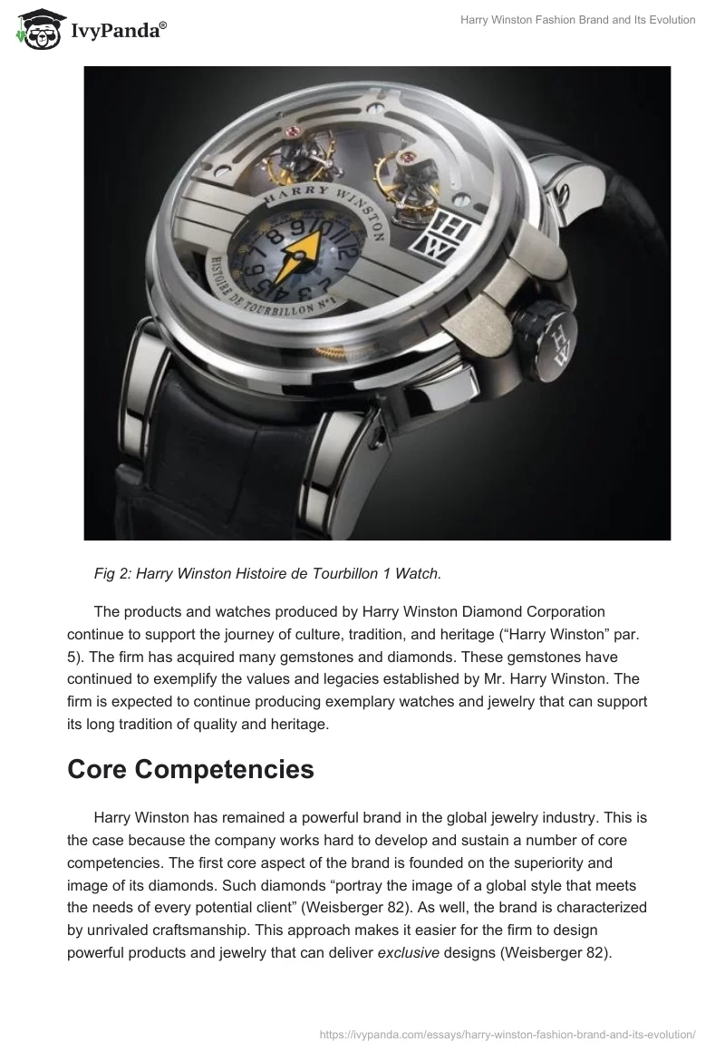 Harry Winston Fashion Brand and Its Evolution. Page 3