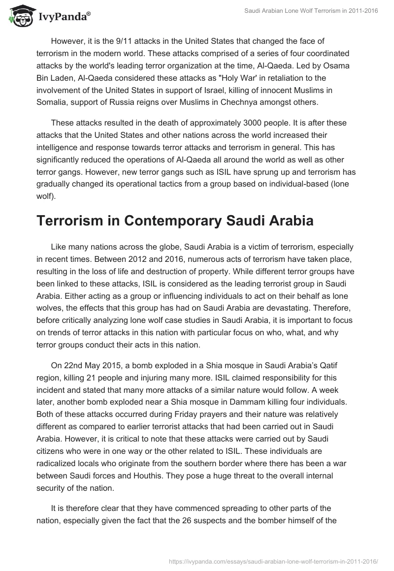 Saudi Arabian Lone Wolf Terrorism in 2011-2016. Page 4