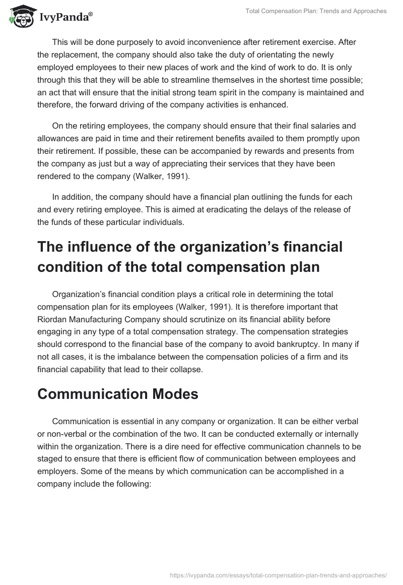 Total Compensation Plan: Trends and Approaches. Page 4