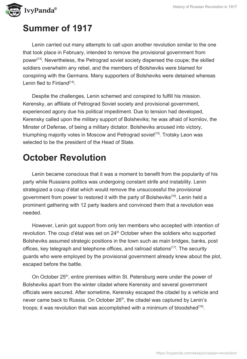 History of Russian Revolution in 1917. Page 5