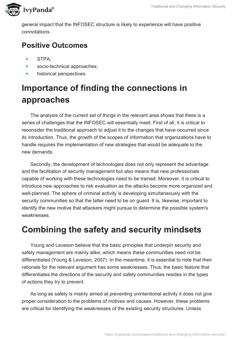 Traditional and Changing Information Security. Page 3