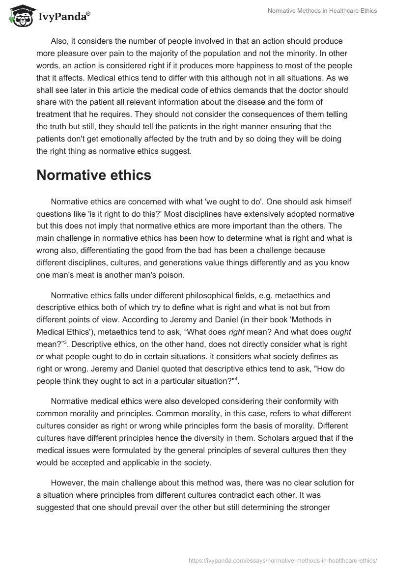 Normative Methods in Healthcare Ethics. Page 2