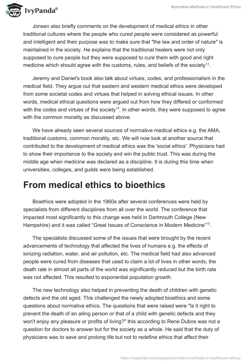 Normative Methods in Healthcare Ethics. Page 5