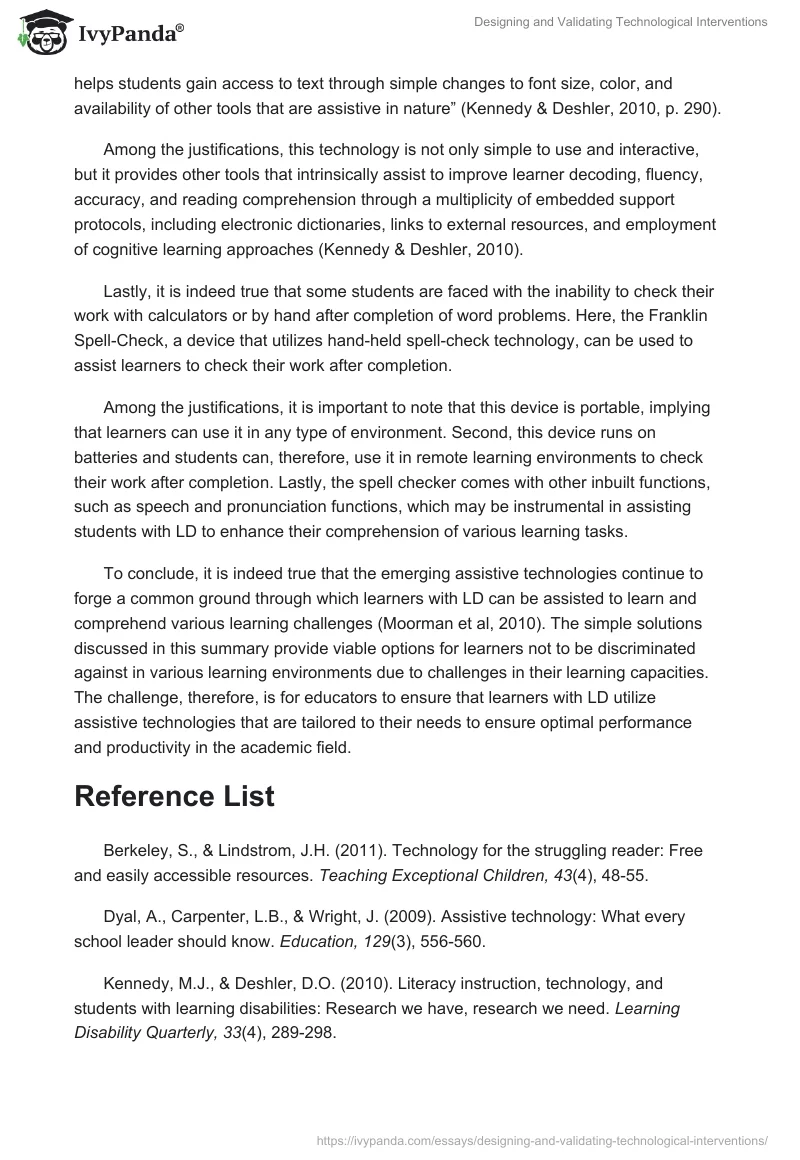 Designing and Validating Technological Interventions. Page 2