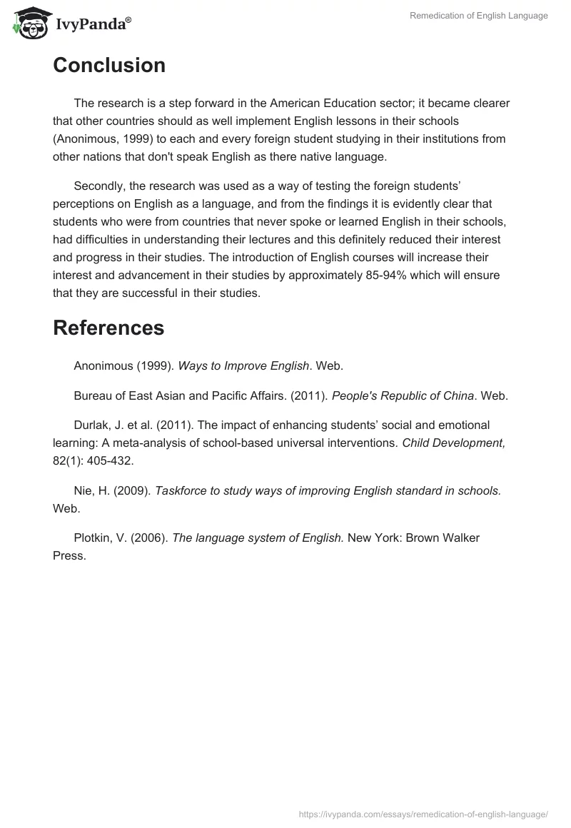 Remedication of English Language. Page 4