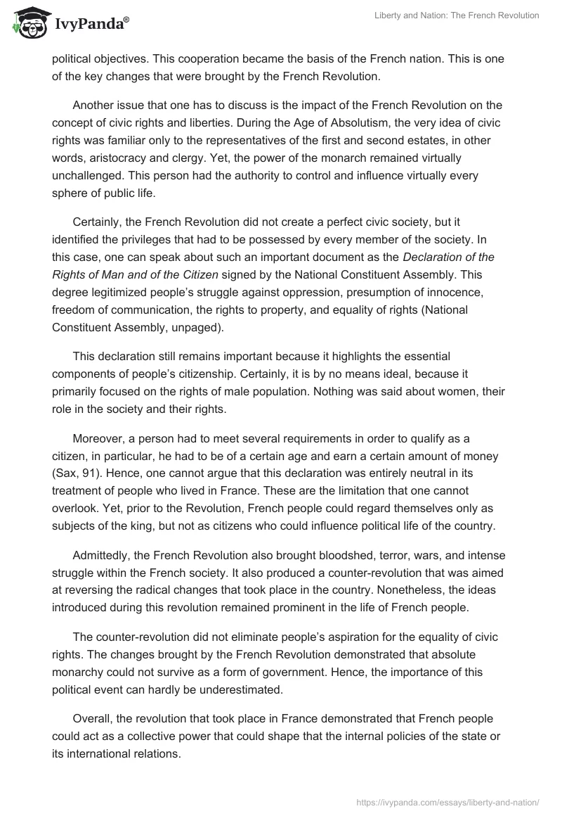 Liberty and Nation: The French Revolution. Page 2