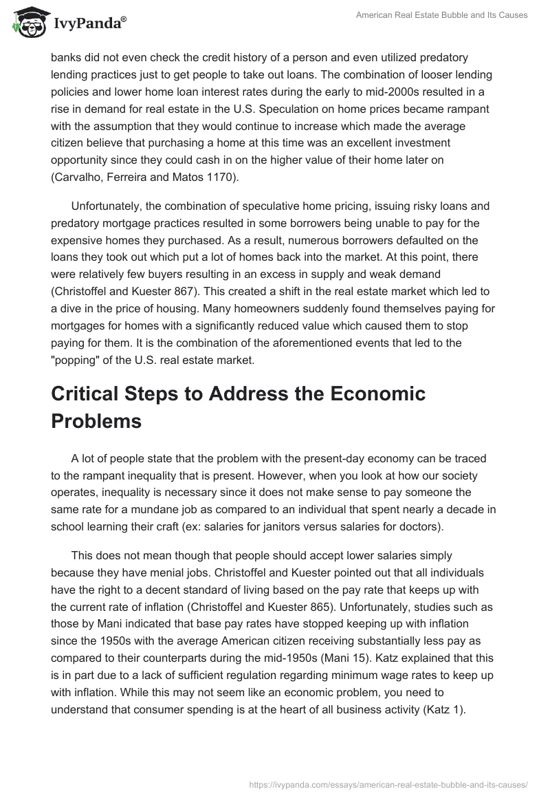 American Real Estate Bubble and Its Causes. Page 2